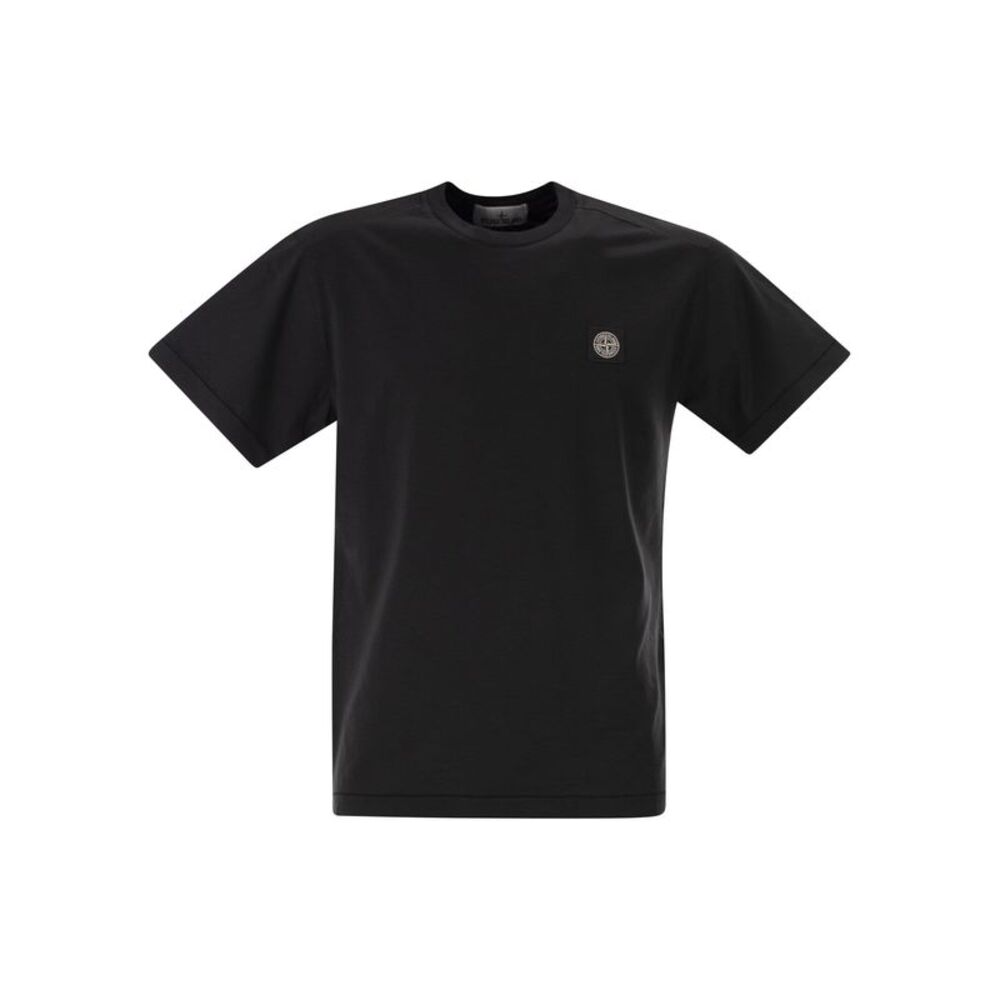 Stone Island Men Slim Fit T-Shirt With Compass Patch - Picture 1 of 4